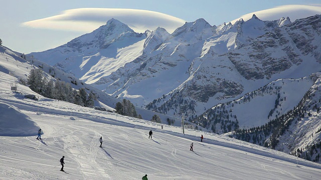 滑雪胜地视频素材