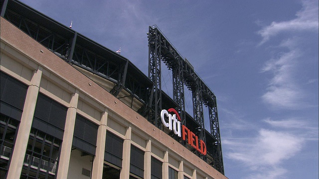 美国纽约皇后区法拉盛Citi Field棒球场WS LA外观视频下载
