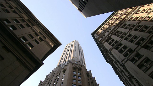 WS金融区摩天大楼/纽约，美国纽约视频下载