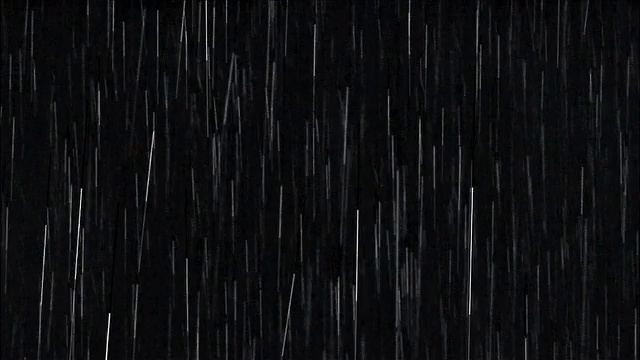 黑色背景下的中镜头大雨/华盛顿州视频素材