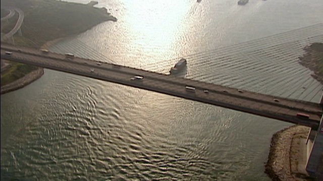 2002年青马大桥空中交通/香港视频下载