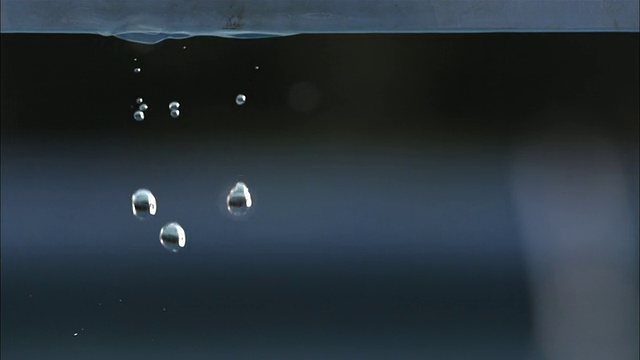 CU SLO MO水滴景观/维也纳城，维也纳，奥地利视频素材