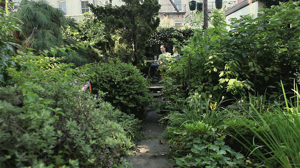 美国新泽西州泽西城，女子步行加入男子菜园视频下载