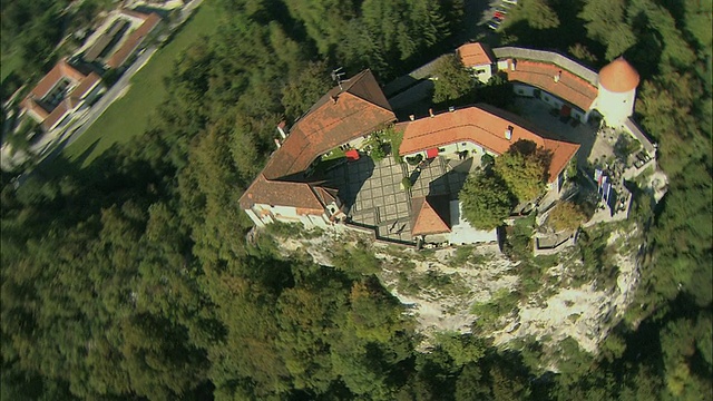 空中流血城堡和流血湖/斯洛文尼亚视频下载