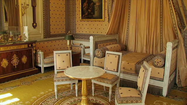 大特里亚农，拿破仑的房间/凡尔赛宫，法兰西岛视频素材