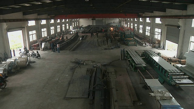 WS HA钢铁厂车间/中国江苏扬州视频下载