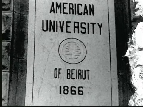 1925年贝鲁特美国大学会址/贝鲁特，黎巴嫩视频下载