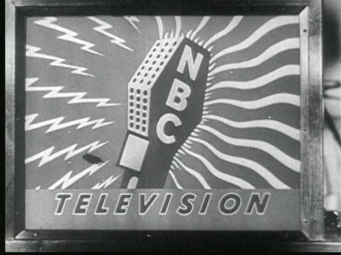 1945年宽频大屏幕电视。NBC电视台WNBT签约/美国纽约市/音频视频下载
