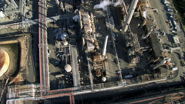 航空炼油厂/美国加州旧金山视频素材