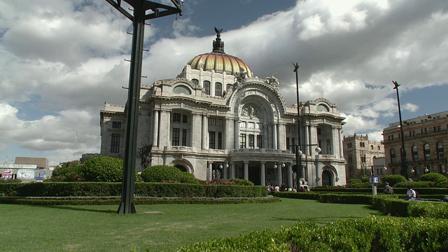 WS美术宫外观/墨西哥城，墨西哥视频素材