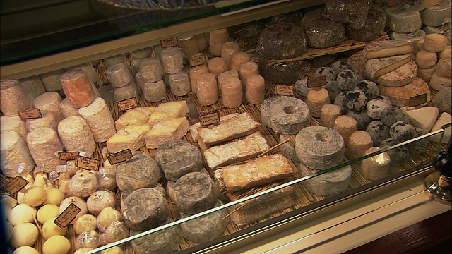 WS PAN奶酪展示柜/博恩，勃艮第，法国视频下载
