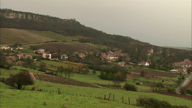 乡村景观/勃艮第，法国视频素材