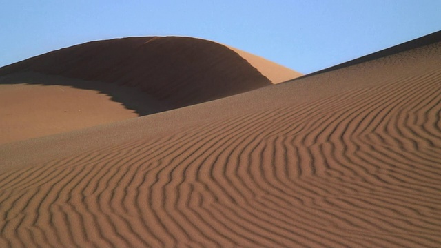 纳米比亚纳米布沙漠的沙丘视频素材