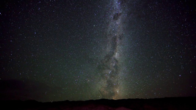 T/L WS天空蚂蚁夜和升起的太阳/南半球，克伦威尔，中奥塔哥，新西兰视频素材