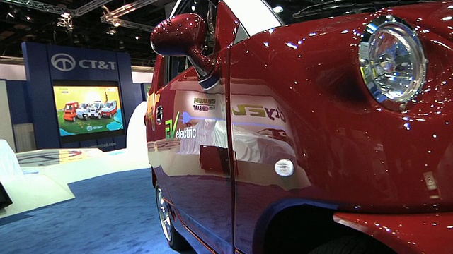 MS CT&T eZone City2，一款电动汽车，在2010年底特律汽车展/美国密歇根州底特律展出视频下载