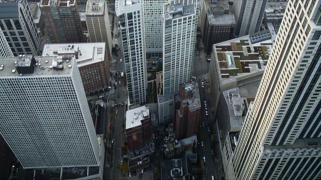 WS T/L城市天际线视图/芝加哥，伊利诺伊州，美国视频素材