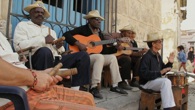 WS古巴音乐家演奏clave /哈瓦那，古巴视频下载