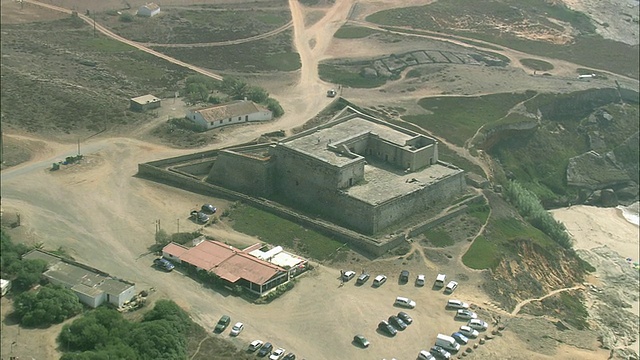 航空WS ZO Forte do Pessegueiro fortress / Sines, Setubal，葡萄牙视频下载