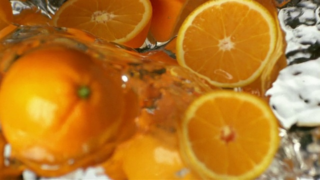 ECU将橙子放入水中视频下载