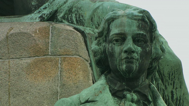 斯洛文尼亚卢布尔雅那的纪念碑视频下载