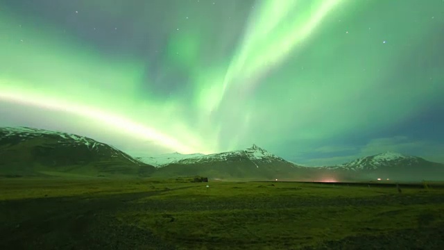 冰岛的北极光(北极光)时间流逝视频下载