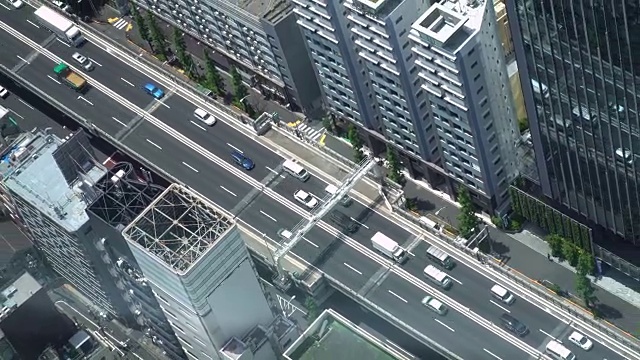 放大东京高架路视频素材