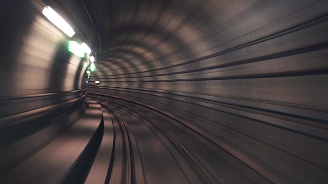 地铁隧道视频素材