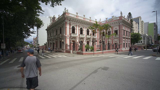 克鲁斯索萨宫和圣卡塔琳娜历史博物馆，弗洛里亚诺波利斯，巴西视频素材