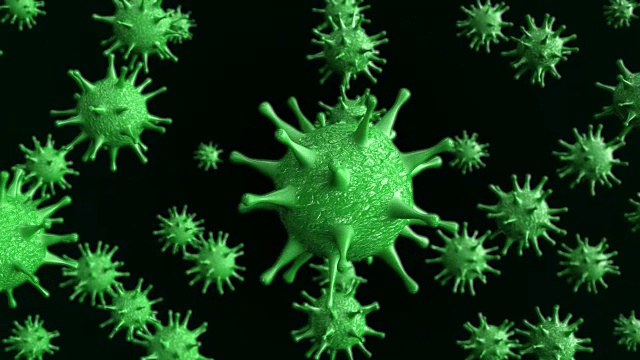 专注于致命微生物细胞，动画视频下载
