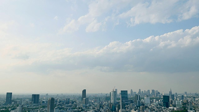 地形,城市,东京,云视频素材