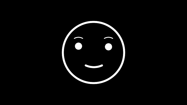 Emojis。悲伤和微笑的脸。快乐和悲伤的微笑图标动画与可选的亮度哑光。Alpha Luma哑光包括在内。4 k的视频视频下载