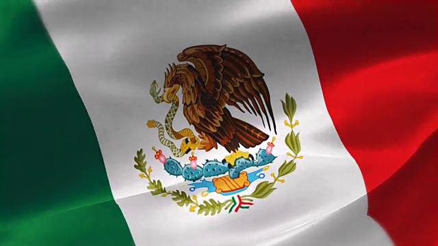 4k高度详细的墨西哥徽章视频下载