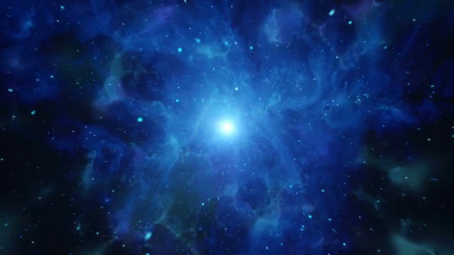可循环的宇宙星云和恒星空间背景4K视频素材