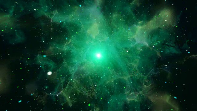 可循环的宇宙星云和恒星空间背景4K视频素材