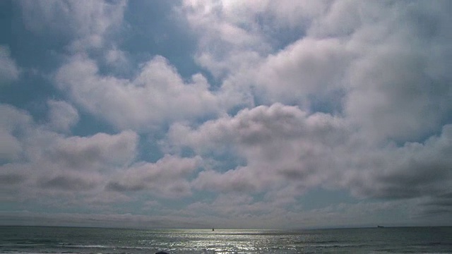 延时:云和海洋视频素材