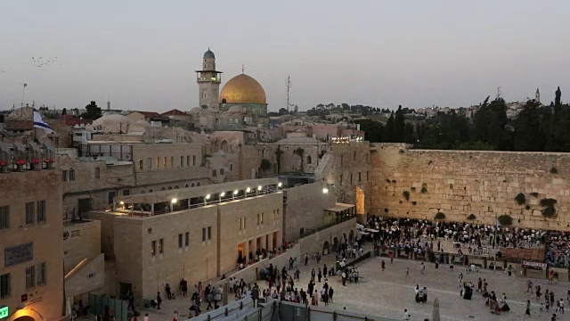 耶路撒冷的西墙视频素材