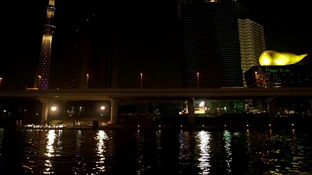 东京河上的地平线视频素材