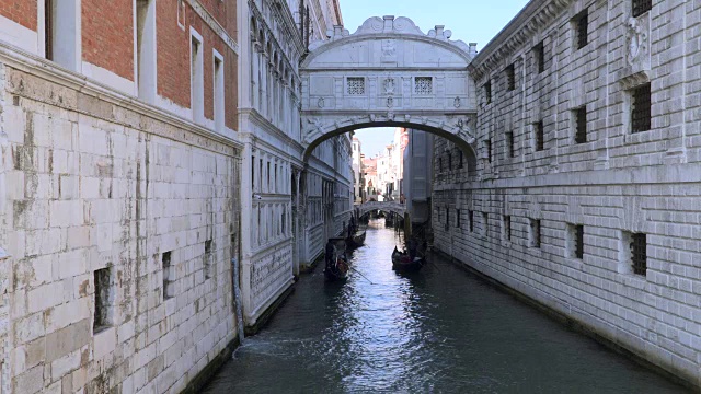 叹息桥——威尼斯其中一座桥的名字视频素材