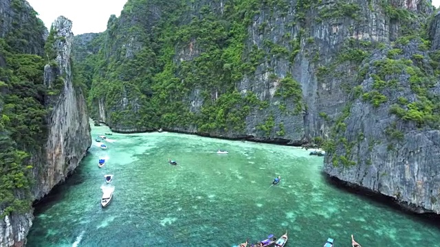 美丽的海滩，Ko Phi-Phi Le，泰国视频素材