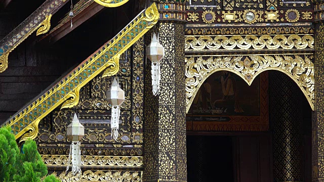 泰国清迈的佛恩寺。视频素材