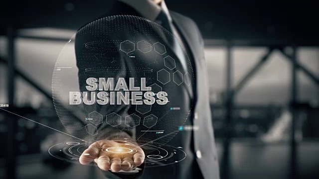 小型企业与全息商业概念视频下载