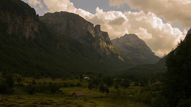 Prokletije国家公园的景色。Gusinje,黑山。视频素材
