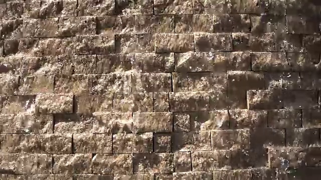 砖墙瀑布视频素材