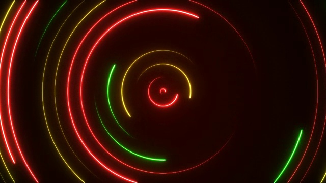发光的霓虹灯-可循环视频素材