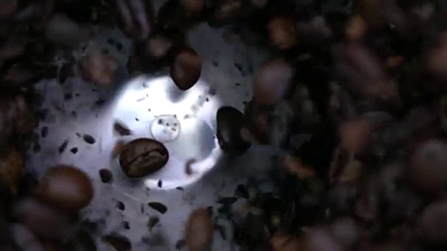 磨咖啡慢动作视频素材
