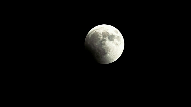 2018年7月27日，月食-满月视频素材