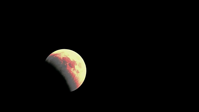 2018年7月27日，月食-满月视频素材