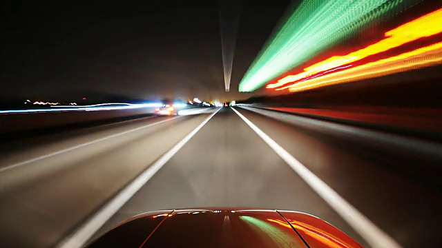 时间流逝POV高速公路驾驶视频素材