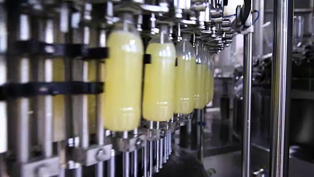 碳酸饮料生产线视频素材
