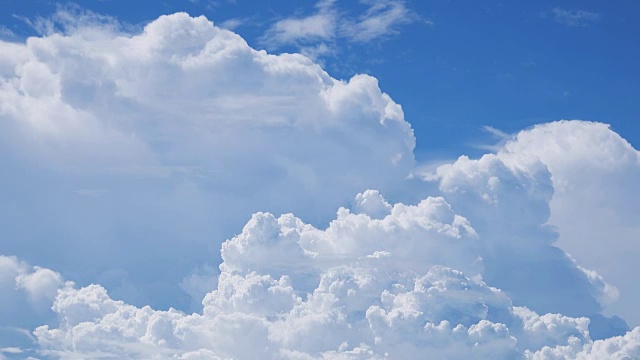 时间流逝:移动的云和蓝天视频素材